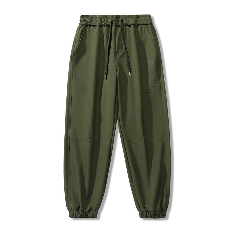 Spring and Autumn Men's New Casual Korean Edition Splicing Legged Printed Sanitary Pants Sports Shorts_voghion.com