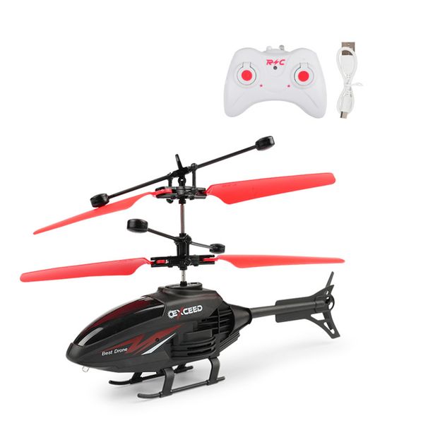 ToysMall RC Helicopter LED Colorful Light Rechargeable 2CH Remote Control Aircraft Model Sensor Control Hovering RC Toys Children Toy Gift_voghion.com
