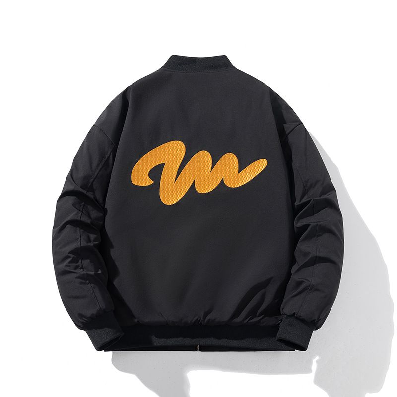 Herrenbekleidung Vintage Amerikanische Fliegerjacke Männer Frauen Paar Bestickter Baseballmantel Winter Verdicken Winddichte Baumwolle Jacke_voghion.com