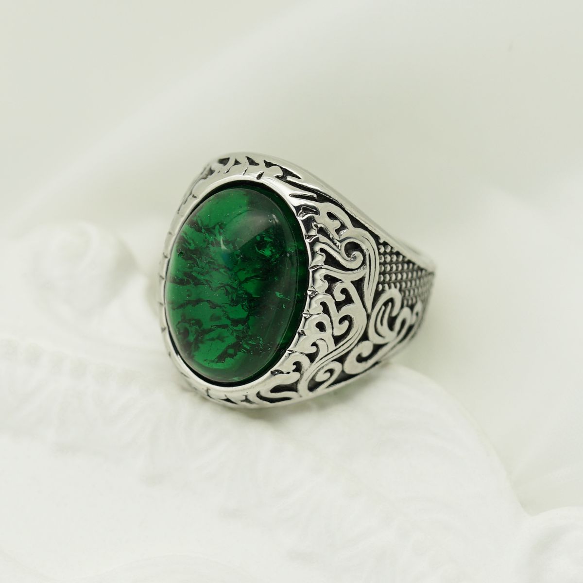 Nuovo anello da uomo alla moda, semplice e colorato, con runa vichinga_voghion.com