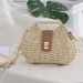 Borsa da spiaggia a tracolla con tracolla in corda di paglia intrecciata, elegante e alla moda, da donna, 240820_voghion.com