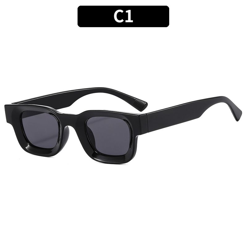 Men's and Women's Sunglasses New Small Frame Retro Sunglasses, Bump Square Hip-hop Punk Sunglasses Sunglasses_voghion.com