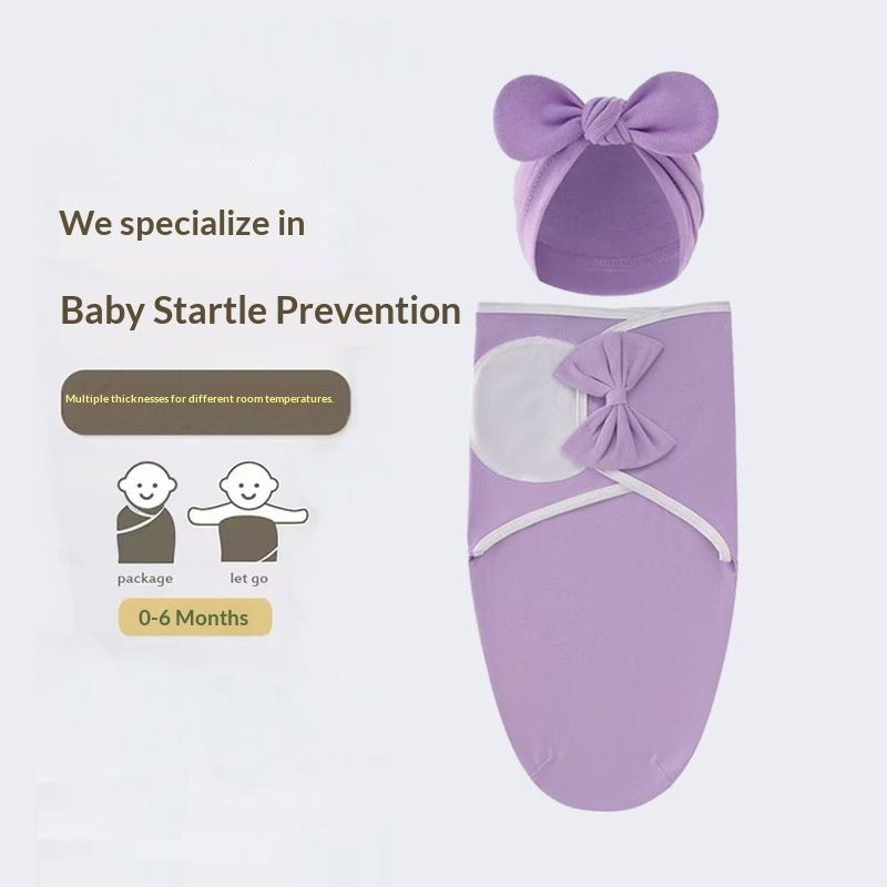 ToyPulse Hot Sale Newborn Swaddle Maternity Ward Baby Spring Silk Sleeping Bag Casual Bowknot Blanket Indian Hat Wrap_voghion.com