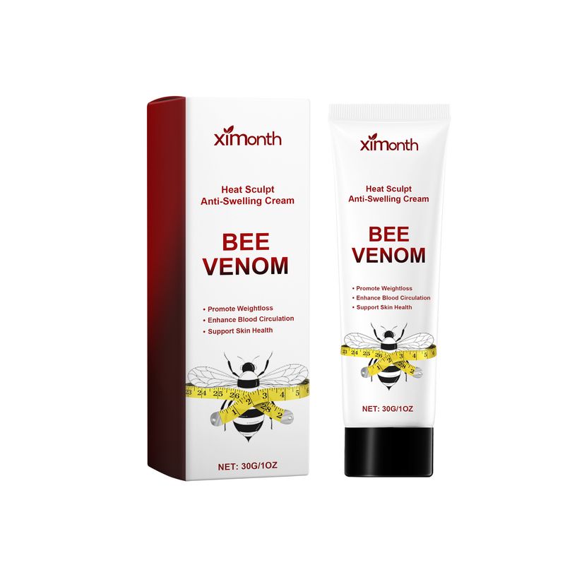 XIMONTH Bee Venom For Arms, Belly, Legs, Showing Curve And Massaging Body Care Cream_voghion.com