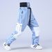 Pantalones unisex de snowboard, estilo ropa de trabajo, resistentes al viento, impermeables, transpirables, cálidos y holgados, ideales para esquiar._voghion.com