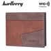 New men's wallet short baellerry contrast color multi-card slots tri-fold coin purse anti-magnetic wallet men_voghion.com