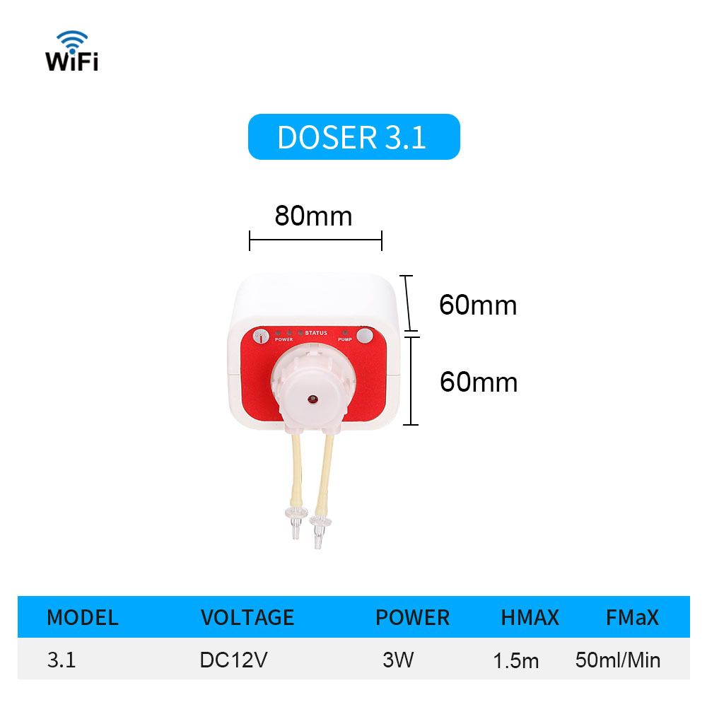 Pompa de titrare DOSER3.13.4 2.4 Funcția WIFI poate fi acționată manual de către telefonul mobil cu precizie ridicată_voghion.com