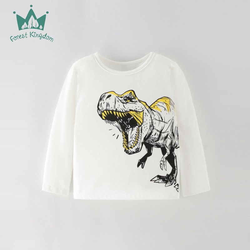 Children's T-shirt Children's Cotton Long Sleeve T-shirt Children's White Top Children's Clothes_voghion.com