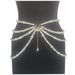 MW3096 With Various Thickness Pearls Interconnected Multi-layer Tassel Side Swing Chain Waist Accessory_voghion.com