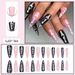 Long Press-On Nails - Elegant Summer Fake Nails With Glue & Gel Pads, Sweet Style, 50+ Colors, Reusable False Nails For Women_voghion.com
