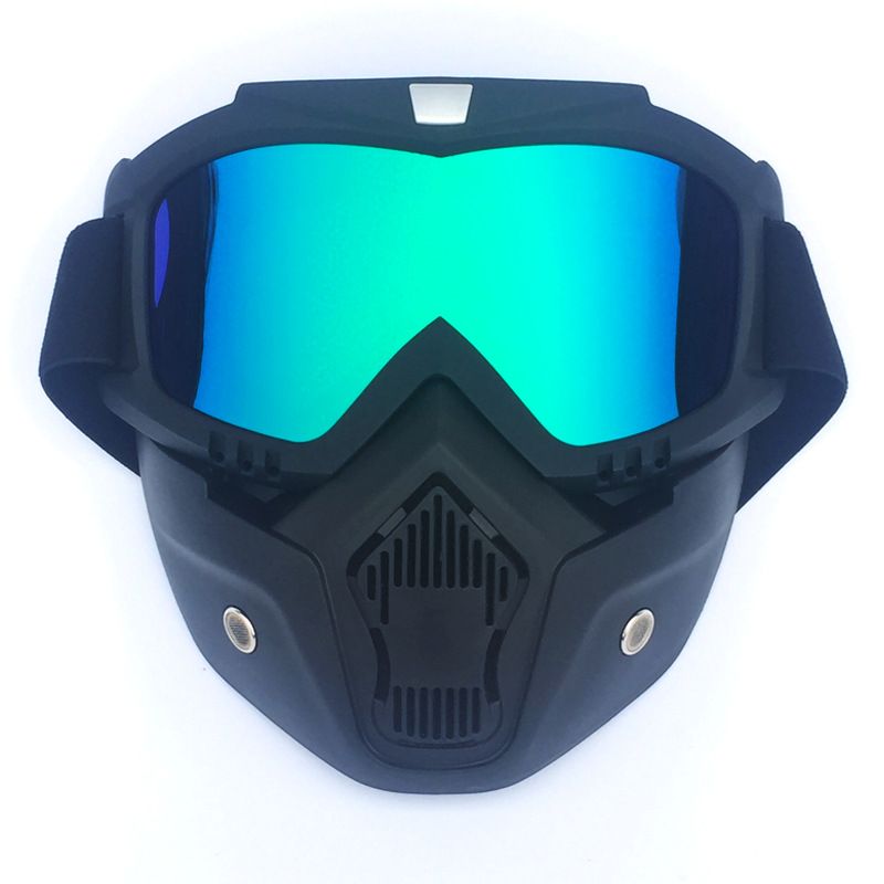 Retro Motorcycle Goggles – UV Protection, Anti-Fog, Interchangeable Lenses For Off-Road Riding, Snow Sports & Outdoor Adventures (Unisex)_voghion.com