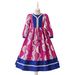 Kids’ Clothing Evening Dress Retro Print Bow Performance Clothing Children's Dress Princess Dress_voghion.com