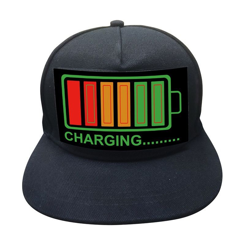 Unisex Accessories  EL luminous mask LED hat cold light film hat luminous hat personality nightclub bar hip hop hat_voghion.com