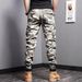 Heren camouflage cargobroek - Slim fit militaire utility-broek met trekkoord in de taille (bos/woestijncamouflage) | Streetwear & tactische stijl_voghion.com