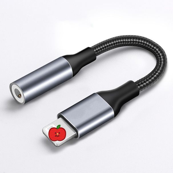 Yıldırım 3 5 MM Jack AUX Kablosu Adaptörü iPhone 12 13 14 Pro Adaptör Kulaklık Konektörü ses dağıtıcı kablosu iphone aksesuarları_voghion.com