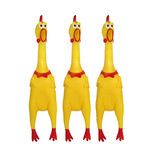 Αστεία φάρσα, μεσαίου μεγέθους εξαερισμός, κραυγές, τέρατα κοτόπουλου, κοτόπουλα, διασκεδαστικά παιχνίδια, γαλοπούλες βινυλίου, παιχνίδια κατοικίδιων που μπορούν να γαβγίσουν_voghion.com