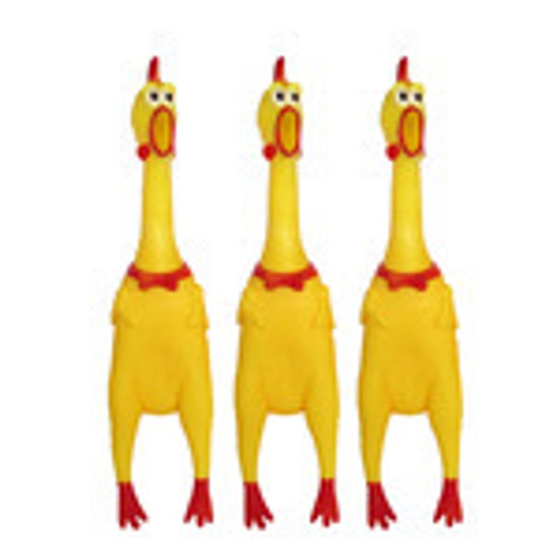 Broma divertida, ventilación de tamaño mediano, gritos, monstruos de pollo, pollos, juguetes divertidos, pavos de vinilo, juguetes para mascotas que pueden ladrar_voghion.com