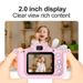 【High Quality】 Mini Digital Photo And Video High Pixel Cartoon Children's DSLR Gift Cute Little White Rabbit Camera_voghion.com