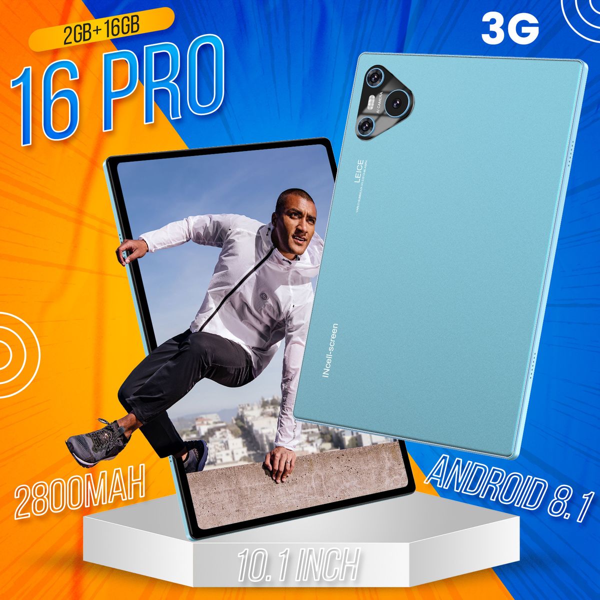 Tablety Ekskluzywny tablet 16 Pro 10,1 cala Natywny system Android 3G Pełna sieć + WiFi Dual Mode_voghion.com
