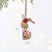 NUCHI Resin Snowman Wreath - Wooden Bell Hanging Christmas Tree Ornament_voghion.com