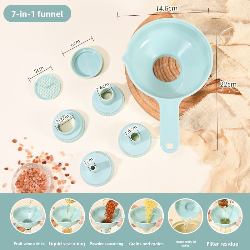 Fanlechu Multi-Functional Kitchen And Small Diameter Liquid Divider Household Large Oil Pouring Wine Dispensing Filter_voghion.com