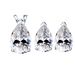 S925 Sterling Silver Water Drop Pear Shaped Moissanite Necklace Earrings Set Female Luxury_voghion.com