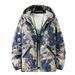 New men's coat Korean version versatile spring autumn printed loose and handsome youth student top outer jacket_voghion.com