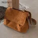 Borsa da donna con tracolla regolabile, grande capacità, stile retrò, casual, realizzata in velluto, per l'uso quotidiano C241216_voghion.com