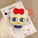 Red Bow Big Eyes Cat Silicone Headphone Protective Cover For AirPods 1 2 3 4 Pro Pro2_voghion.com