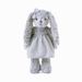 Dressing Rabbit Doll Gray Twisted Plush Plush Toy Comfort Doll Birthday Gift_voghion.com