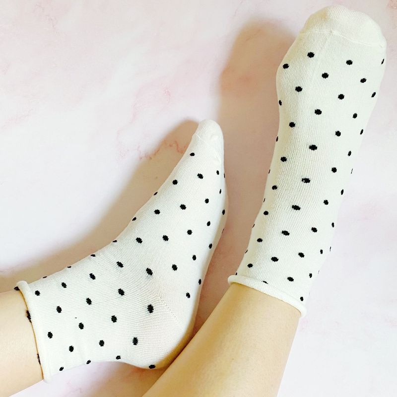 Precious Polka Dot Socks Set Of 3 Pairs_voghion.com