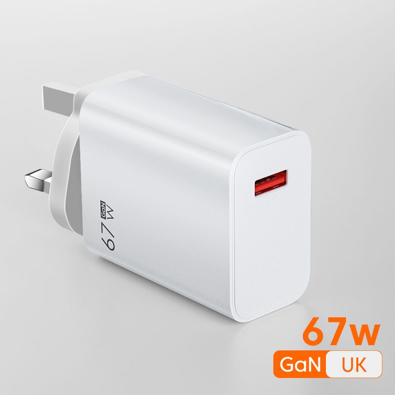 USB 67W punjač brzo punjenje 4.0 3.0 QC4.0 zidni adapter za brzo punjenje mobilnog telefona prikladan za iPhone Samsun QC_voghion.com