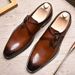 Monk-Schnalle im britischen Stil, trendige Top-Layer-Rindsleder-Brogues für Herren, formelle Business-Schuhe aus spitzem Leder_voghion.com