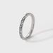 Titanium ring design with a sense of niche diamond inlay, extremely thin 2mm couple ring, stainless steel jewelry for_voghion.com
