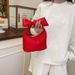 Borsa a mano con fiocco per donna, estate 2025, nuovo design di nicchia, stile coreano, semplice, versatile, da polso_voghion.com