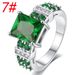 2025 New Red Square Zircon For Women, Light Luxury Fashion, High-end Sense, Elegant Ring_voghion.com
