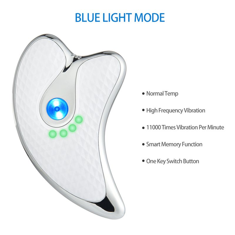 Face Lift Guasha Massager Electric Gua Sha Board Heated Vibrating Facial Massager Red Blue Therapy Scraping Plate Slimming Tools_voghion.com