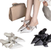 satin Pointed Bow Mueller Fine High Heels Women Baotou Half Slippers 2025 Spring And Summer New Fashion Versatile Leisure Versatile_voghion.com