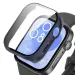 Futrola za PC sat s kaljenim staklom, zaštitom za ekran, otpornom na ogrebotine, potpunom zaštitom, kompatibilna s Huawei Watch Fit 3_voghion.com