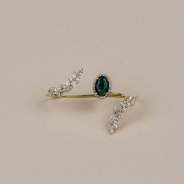 Anello ovale in zircone alla moda, gioielli da donna, regolabile, a tre dita, accessori da sposa, anello_voghion.com