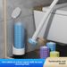 Disposable For Home Use, No Dead Angle Bathroom Toilet Brush, Wall-Mounted, Replaceable Head, Cleaning Brush_voghion.com