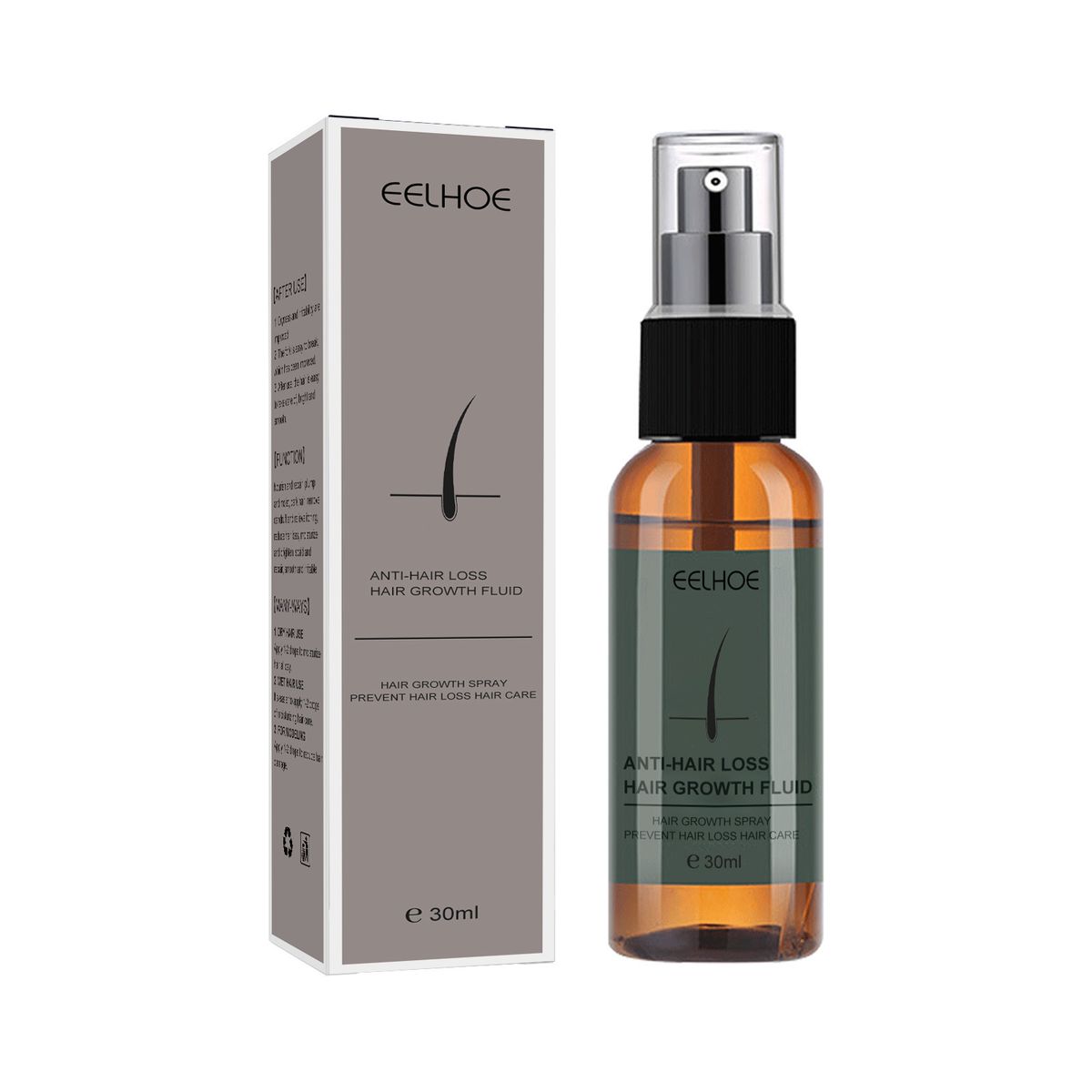 EELHOE cseppes esszencia spray fejbőrregeneráló erős töredezettség elleni tápláló hajgyökér-masszázs tápoldat_voghion.com