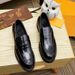 Leather For Men, Autumn Low Cut Genuine Leather Fashion Trend Versatile Bean, Black Waterproof British Style Men's_voghion.com