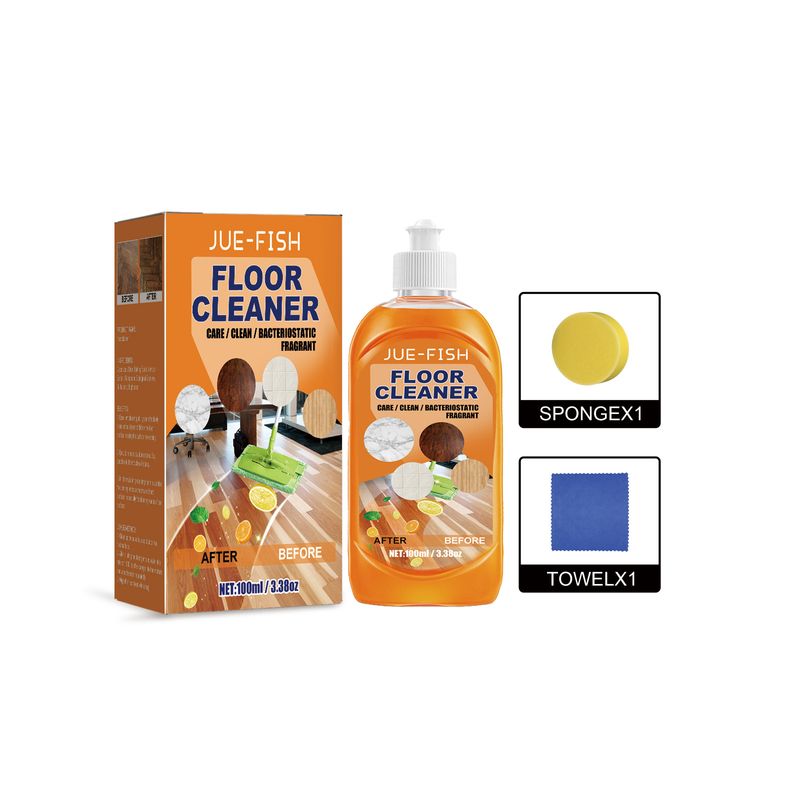 Jue-Fish 3pcs/set Floor Cleaner, Decontamination Decontamination Wood Floor Cleaning, Polishing And Brightening Tile Cleaner_voghion.com