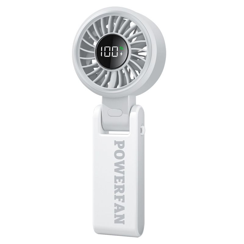 Højhastigheds, foldbar håndholdt ventilator - USB-genopladelig og langtidsholdbart batteri (bærbar til udendørs/rejser)_voghion.com