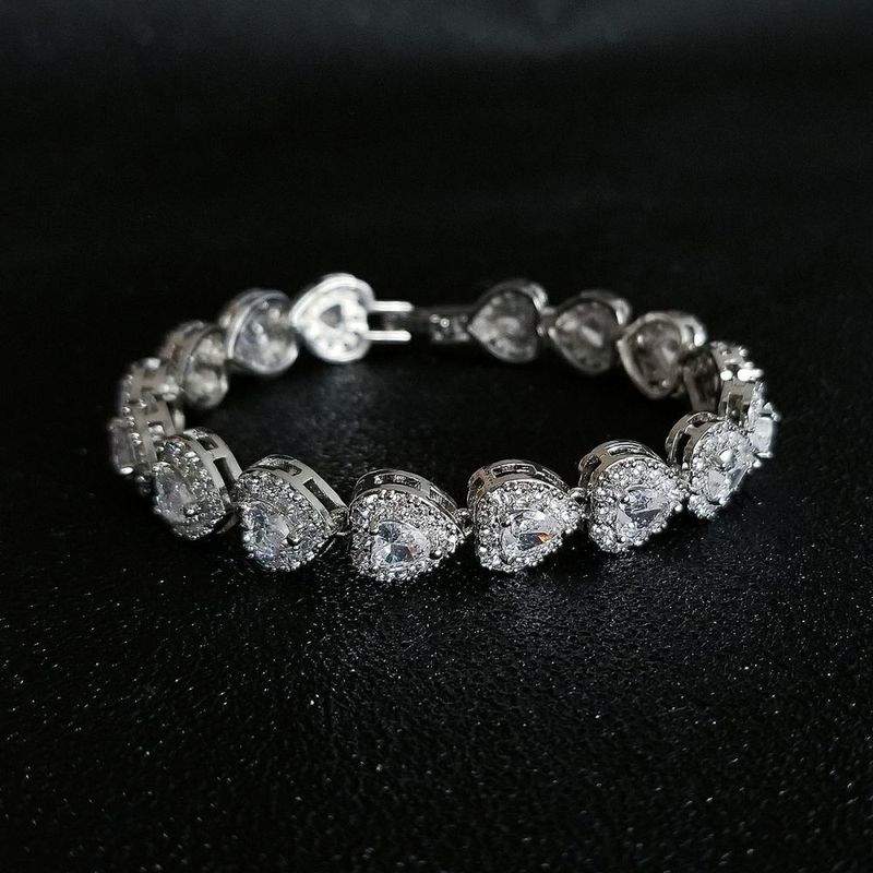 Braccialetto versatile personalizzato per celebrità netto per donne con zirconi, modello D677,_voghion.com