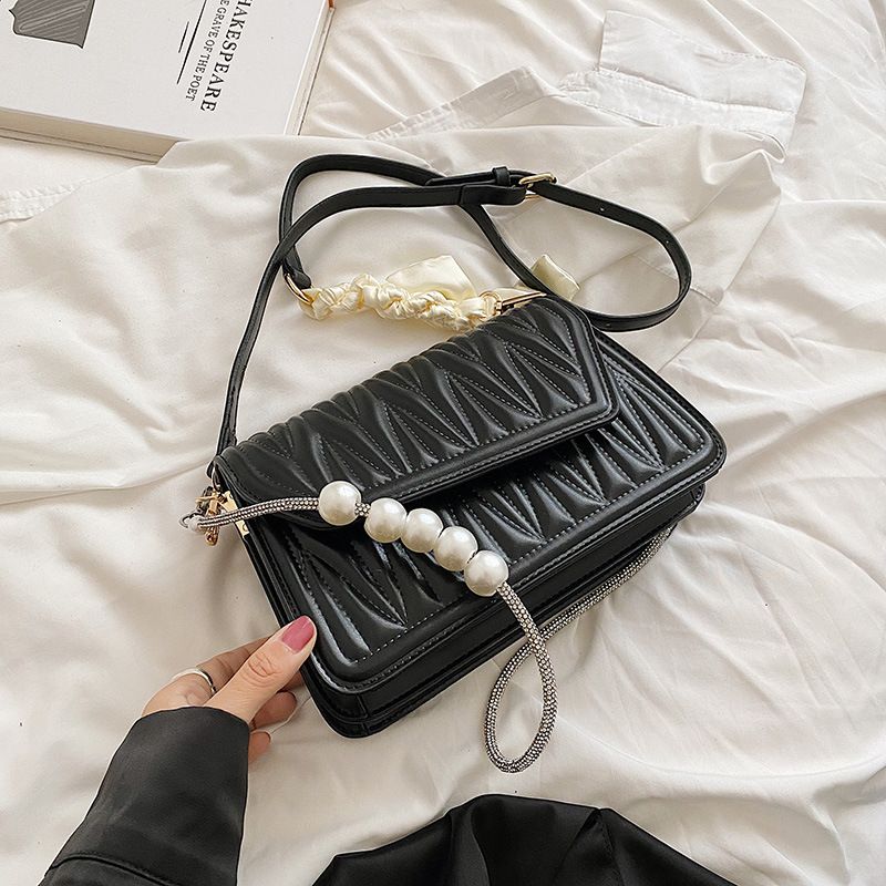 Einfache Nischen-Design-Tasche, feminines Temperament, Frühling, neue Raute, Stickgarn, kleine quadratische Tasche, Schultertasche mit hochwertiger Textur_voghion.com