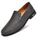 Slip-On Lazy Spring Herren Echtleder Britische Freizeitschuhe Koreanischer Stil Loafer Herren_voghion.com