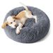 Tapis rond en peluche pour chien et chat, chapeau de sommeil profond_voghion.com