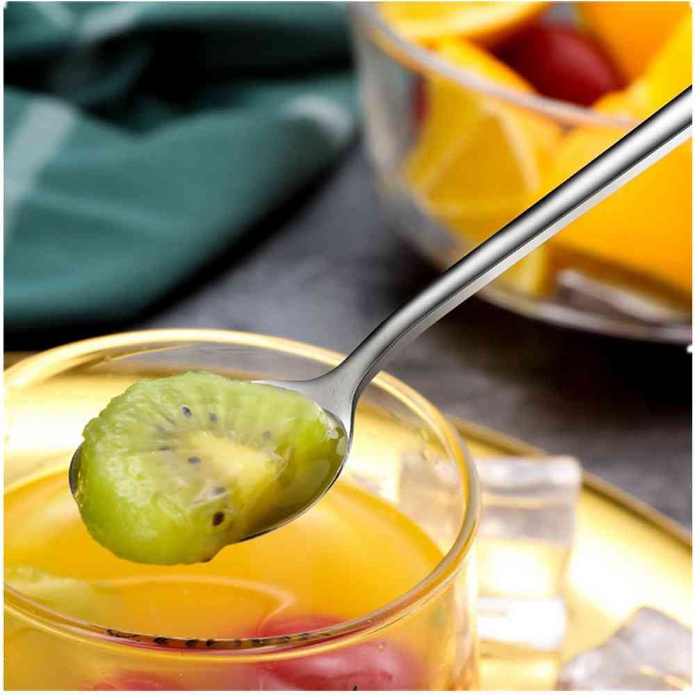 4 pezzi Cucchiaio con manico lungo in acciaio inossidabile 304 Cucchiaino da tè Stoviglie Accessori da cucina Attrezzi da bar_voghion.com